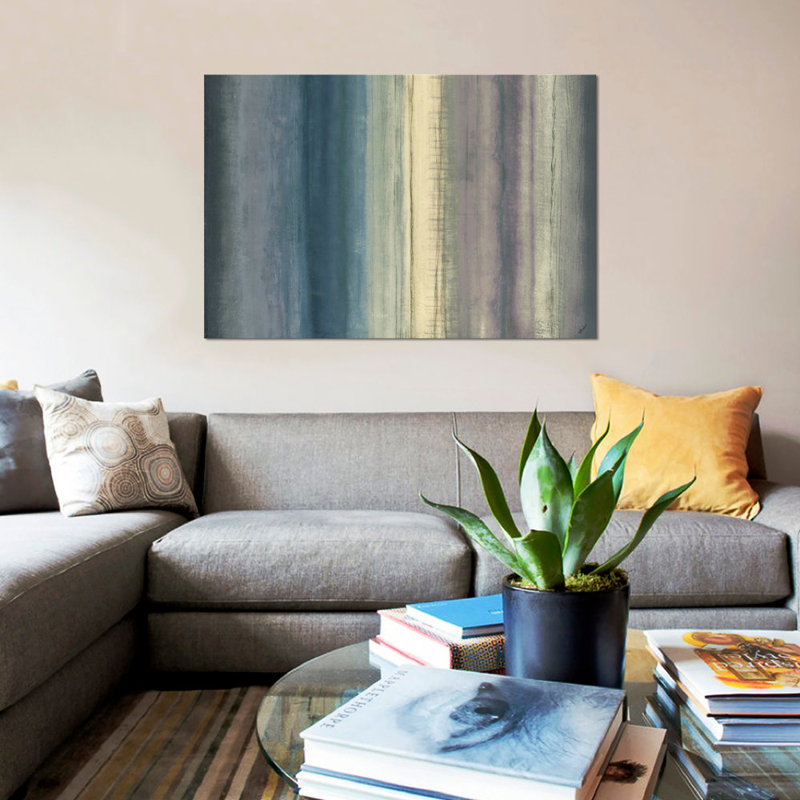«Serene Waters», reproduction sur toile, H 40 po x l 60 po x P 1,5 po, Pas de tapis, Toile tendue