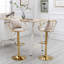 Chaise de bar en velours blanc cassé-873323327