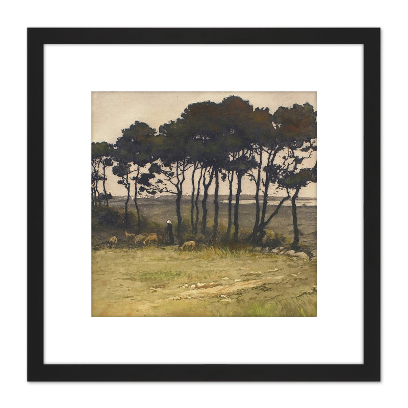 L Callot Shepherdess In Landscape 1850Ãƒâ€š by L Callot - Single Picture Frame Painting