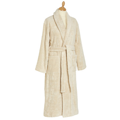 Lanz Velour Unisex Mid-Calf Bathrobe with Pockets