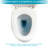 White Ceramic One Toilet With Dual Flush And Modern Style - Bathroom Fixture Stain Finish Low Maintenance