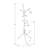 Coat Rack, Hall Tree, Free Standing, Hanging Bar, 6 Hooks, Entryway, 68"H, Bedroom, White Metal, Contemporary, Modern-353028843