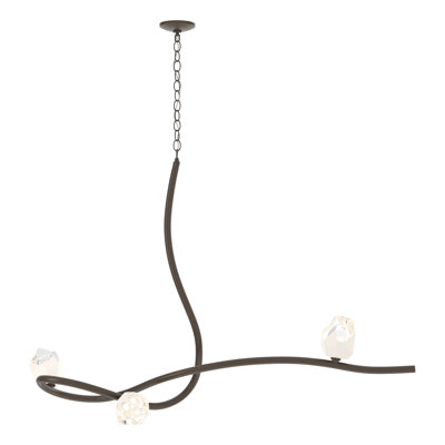 Glacier 3 - Light Unique/Statement Modern Linear Chandelier