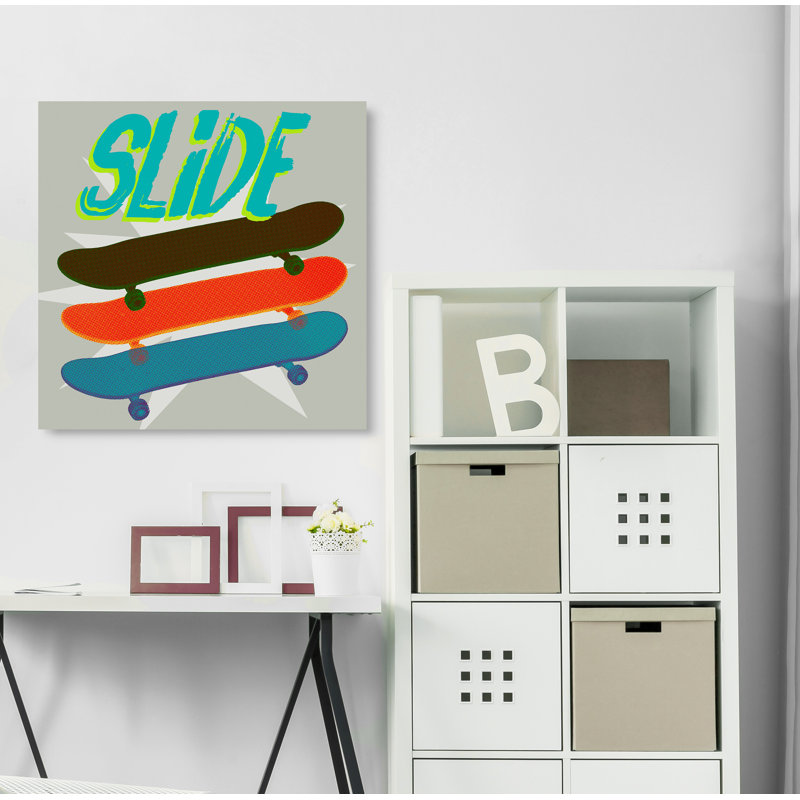 Art sur toile sk8r ii Sieber, Toile tendue, H 36 po x l 36 po x P 1,25 po
