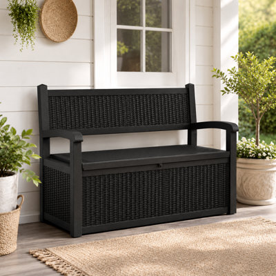 Banc de rangement extérieur 100 gallons