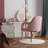 Pink Dining Chairs With Arms, Set Of 2