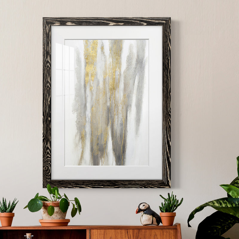 Free-Flowing I - peinture encadrée, Noir, H 24 po x l 20 po x P 1 po