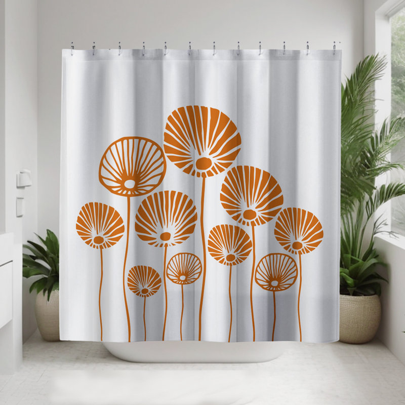Rideau de douche Coco, Orange