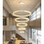 Lustre moderne en cristal à 5 anneaux-1028145823