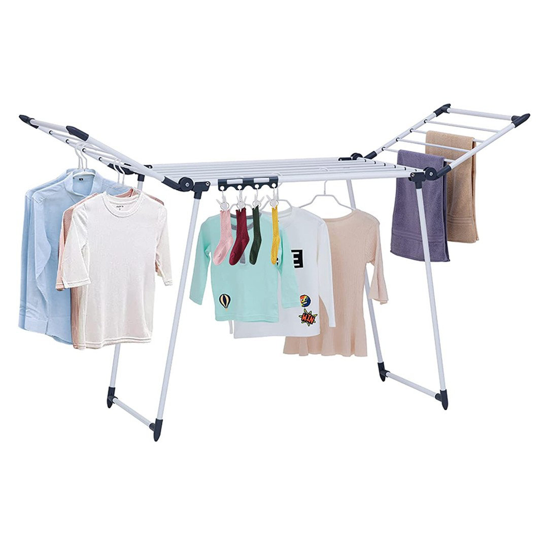 Wooden Folding Hanger Drying Rack Lightweight For Camping Laundry
