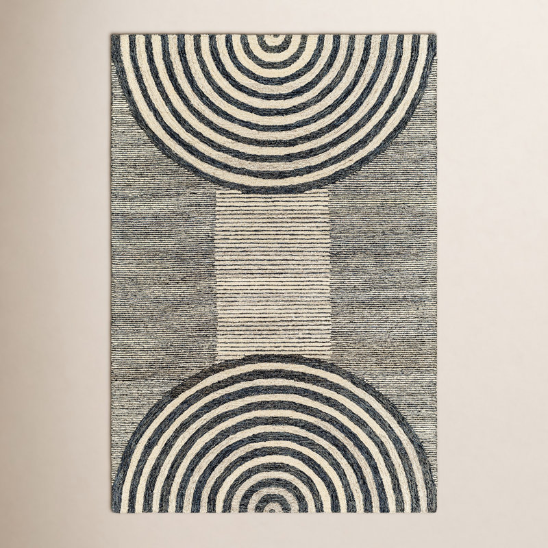 Uptown Performance Wool Geometric Indoor Rug, Rectangle 5' x 7'6"