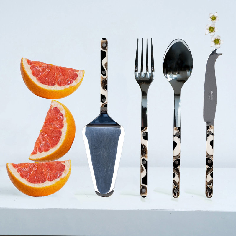Bistrot Dune 2 - Piece Flatware Set, Black