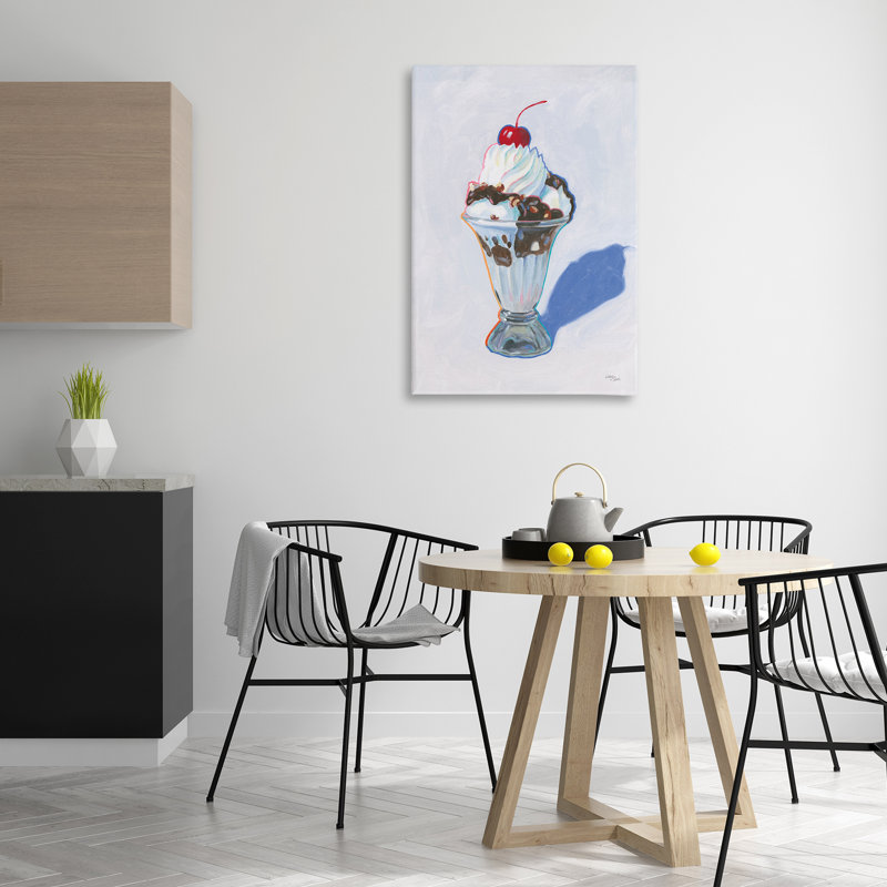 «Ice Cream Sundae», art mural sur toile par Wellington Studio, H 24 po x l 36 po
