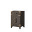 Meuble-lavabo simple en chêne brun 20 po X P 18 po D-117980242