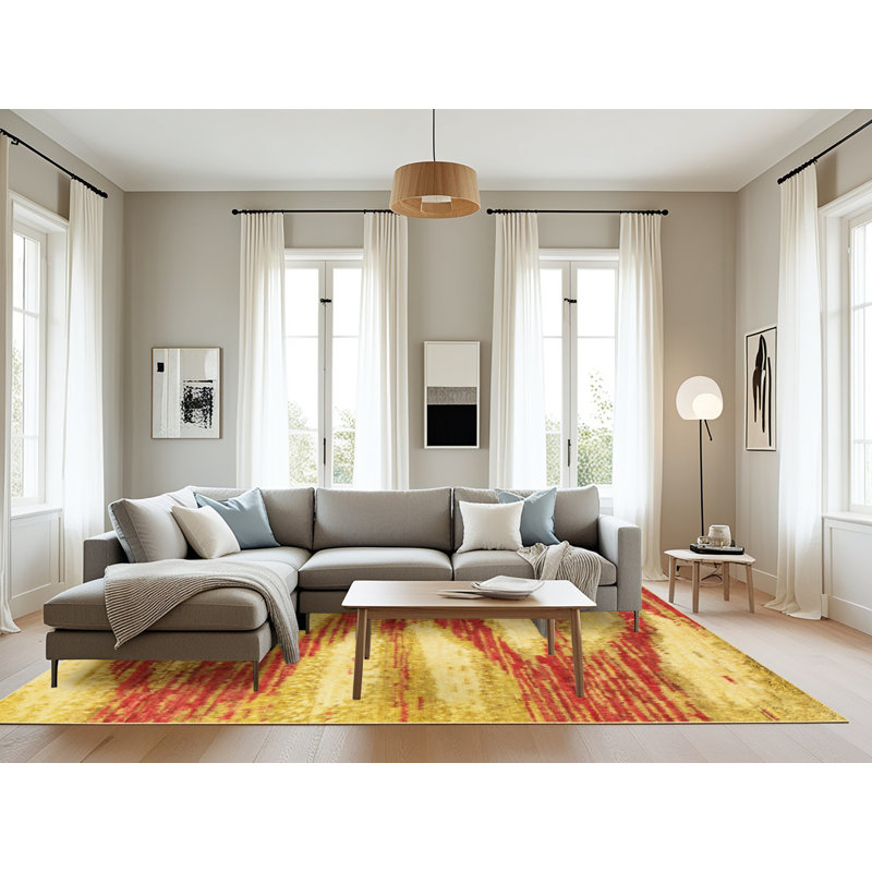Abstract Indoor Rug, Rectangle 8' x 10'
