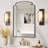 Iron Framed Arched Wall Mirror for Bathroom & Bedroom-732251733-732251734