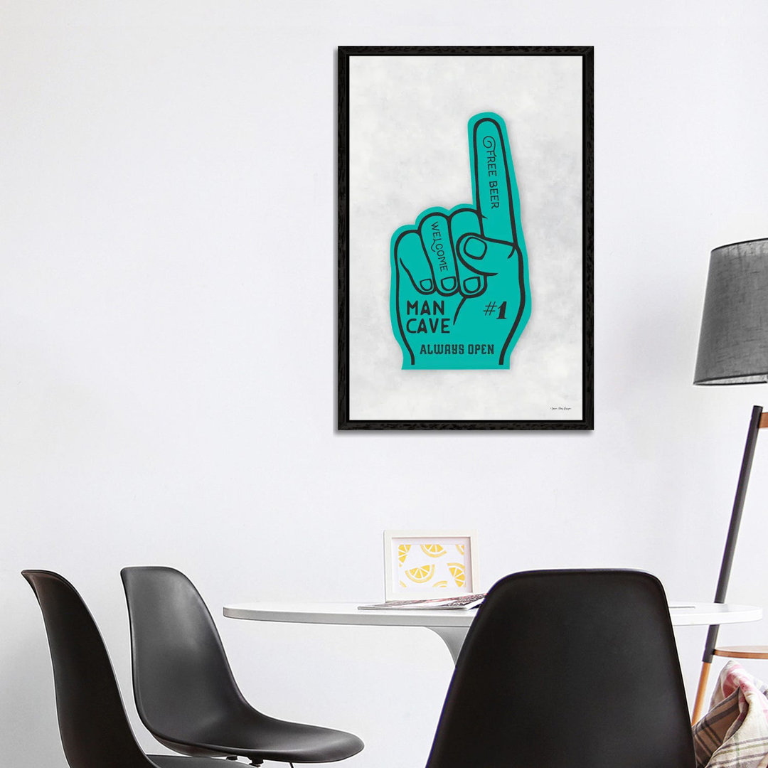 Man Cave Foam Hand von Seven Trees Design - Gallery-Wrapped Canvas Giclée on Canvas