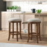Tabouret de bar et de comptoir en bois d'hévéa Natick