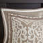 Ensemble d'édredon 8 pièces jacquard brun clair / ivoire