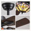 Lustre 65 pouces de style ventilateur Tiffany avec télécommande 6 vitesses réversible 5 pales double brun noir rétro