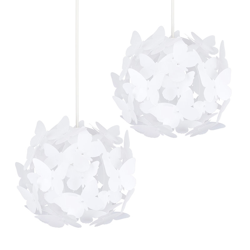 Amme 2-Light Cluster Drum Lamp Shade