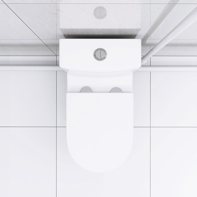 Basement Toilet With 600W Pump: Dual Flush, 17.25" Comfort Seat, Soft-Close, 3 Water Inlets, White Style Effective : Comfortable
