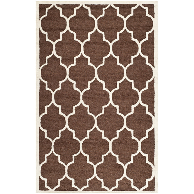 Cambridge Hand Tufted Wool Geometric Rug, Rectangle 5' x 8'