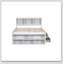 Lit double avec rangement sous le lit et armoire de bout-433856862