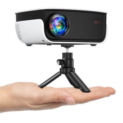 Outdoor Projector, Mini Projector For Home Theater, 1080P And 240"" Supported Movie Projector 7500 L Portable Home Video Projector Compatible With Smar -  BEACHWATER POOL & SPA, LLC, B0991YNM7B