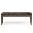 Waverly 48"W Vegan Leather Traditional Tufted Ottoman Bench with Carved Legs-1178149359