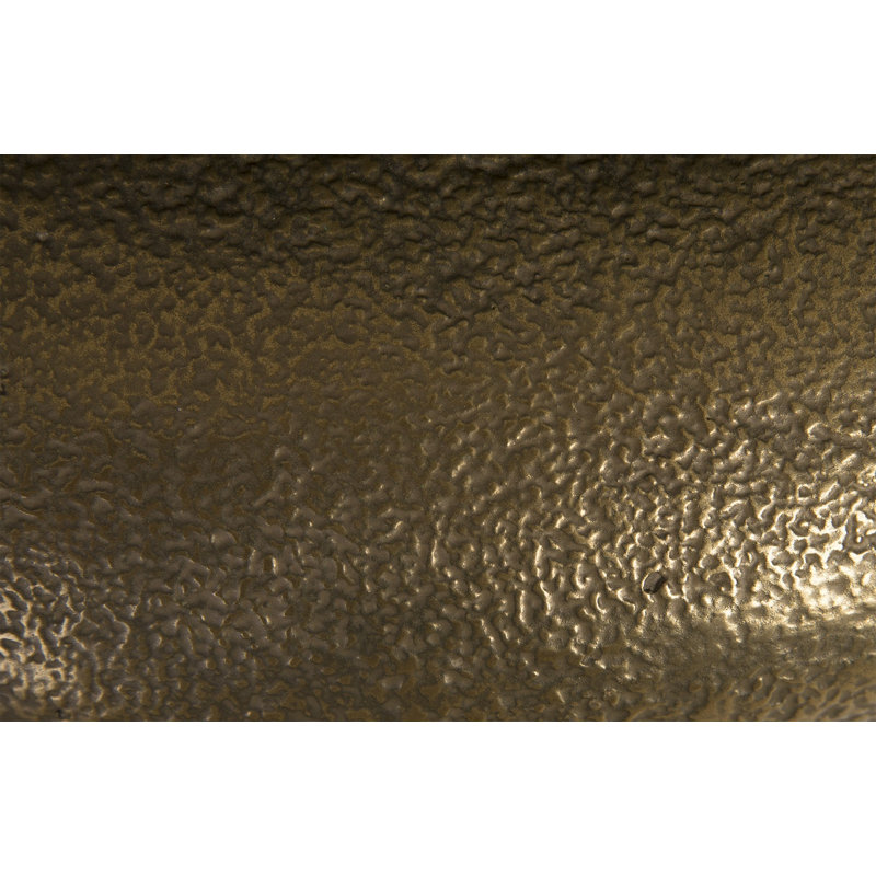 Fontaine Heian, MD, plateau bronze, base Brase, H 17 po x l 24 po x P 24 po, Bronze, laiton