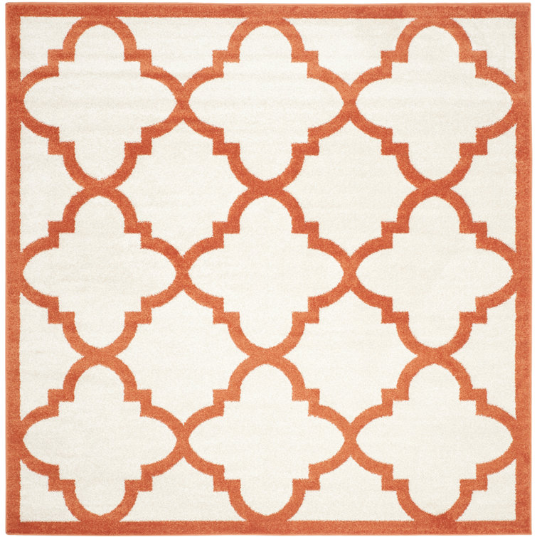 Ammundsen Geometric Beige/Orange Area Rug