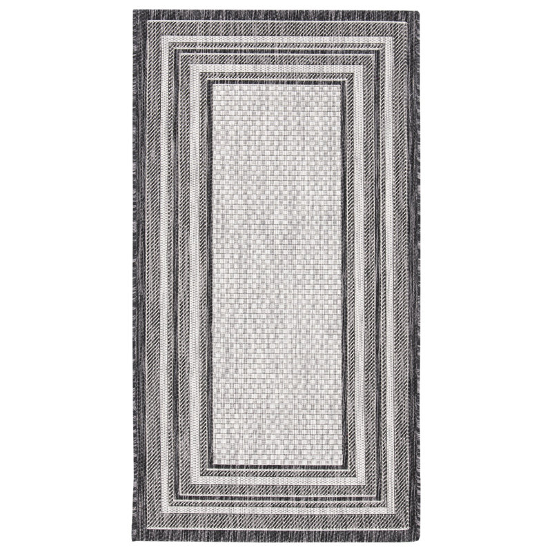 Hance Performance Solid Color Indoor/Outdoor Area Rug, Rectangle 2'7" x 5'