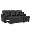 Canapé modulaire peu encombrant avec lit escamotable et méridienne réversible-129744299-129744297