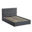Fabric Ottoman Bed Frame With Hydraulic Lift-Up Storage, Slatted Base, Modern Design-1165355636-1165355638