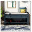 Banc de rangement polyvalent pour hall d'entrée avec siège rembourré, tiroirs et range-chaussures-1500604104