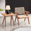Table d'appoint Stable Natural avec une conception rectangulaire pour une utilisation quotidienne, offrant une solution pratique