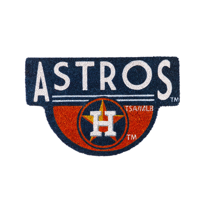 NFL Shaped Coir Outdoor Welcome Mat, Astros