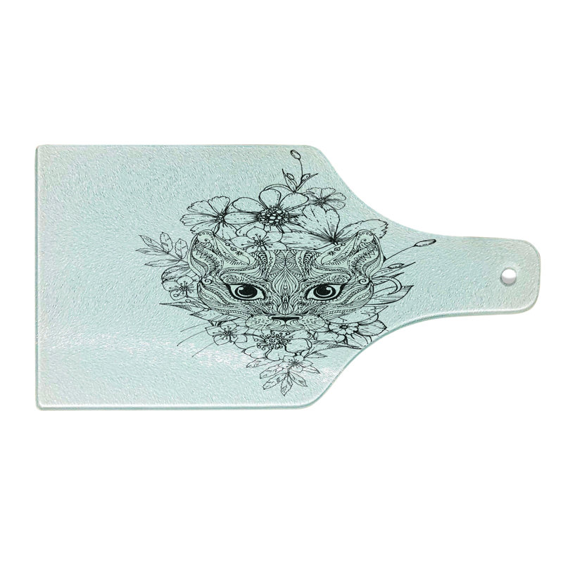 Planche à découper en verre trempé Ambesonne