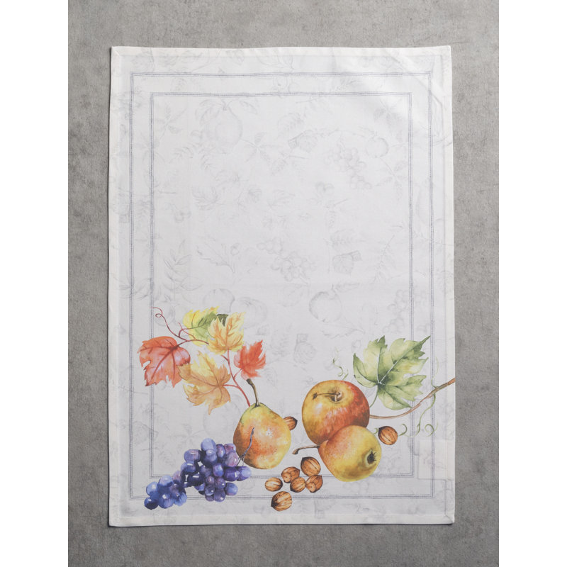 Ensemble de torchons de cuisine 100 % coton Fruit D'Hiver Maison d'Hermine 3 - 20 po x 27,5 po