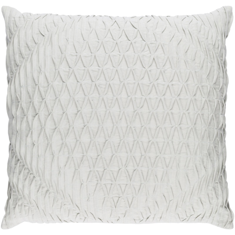 Coussin Trafton, 20 po x 20 po, Gris, Mélange de duvet