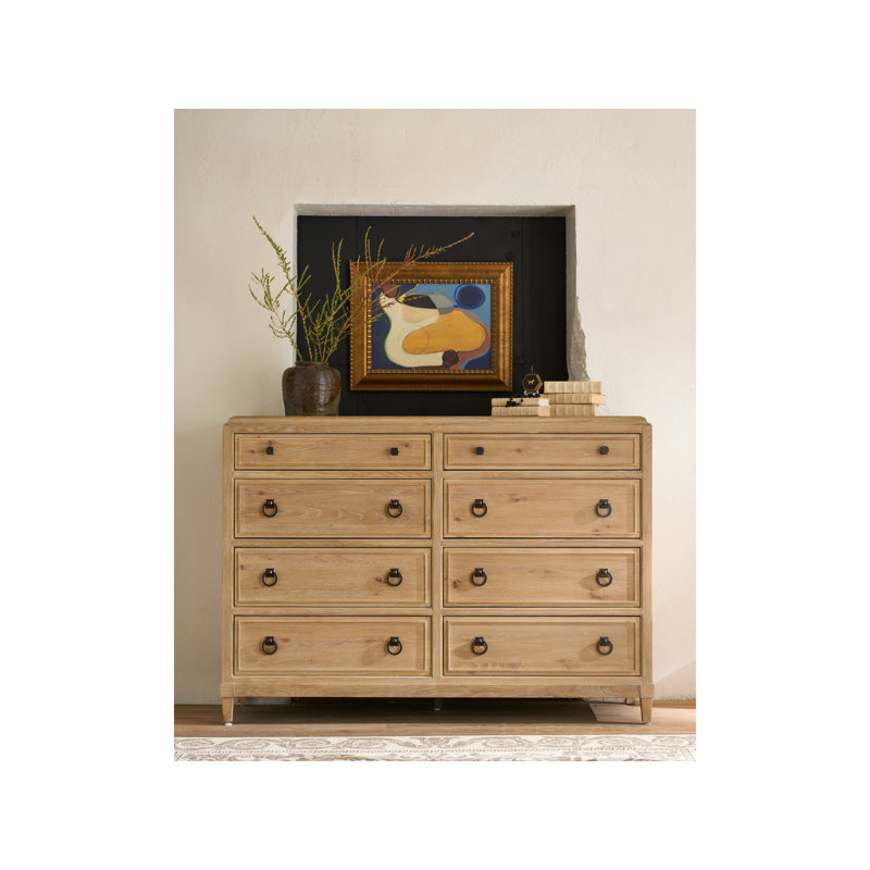 Commode 8 tiroirs Hayes, Tanné