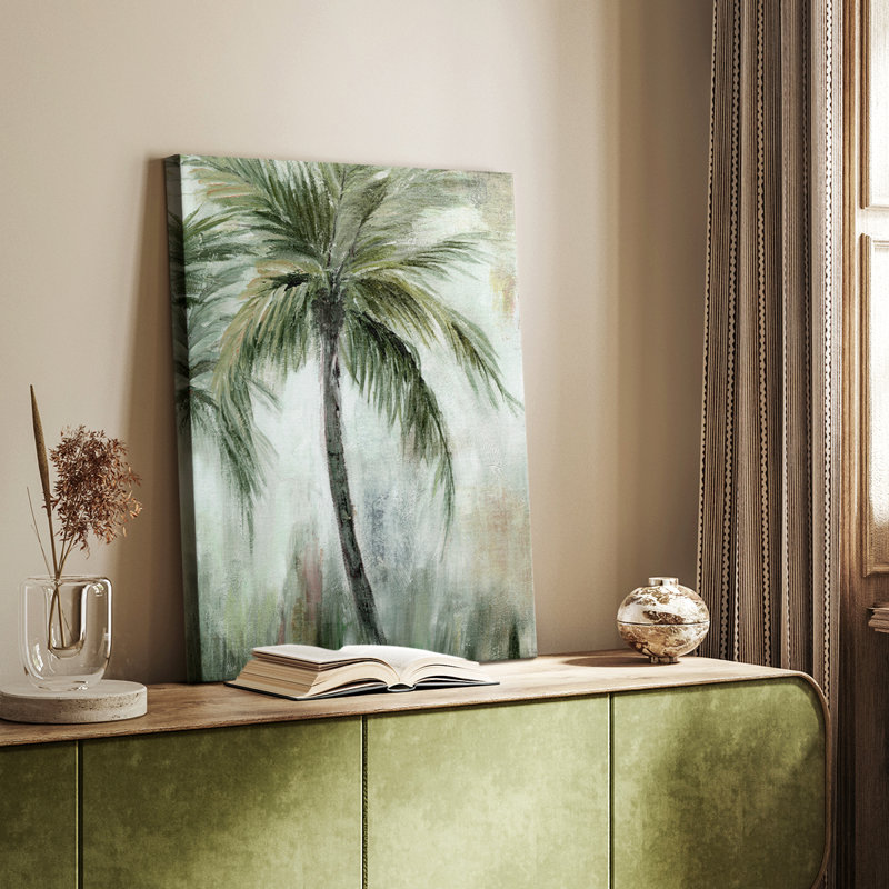 Palmier tropical I - galerie Cavas sur mesure, H 48 po x l 32 po