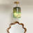 Vapor Glass Semi Flush Mount