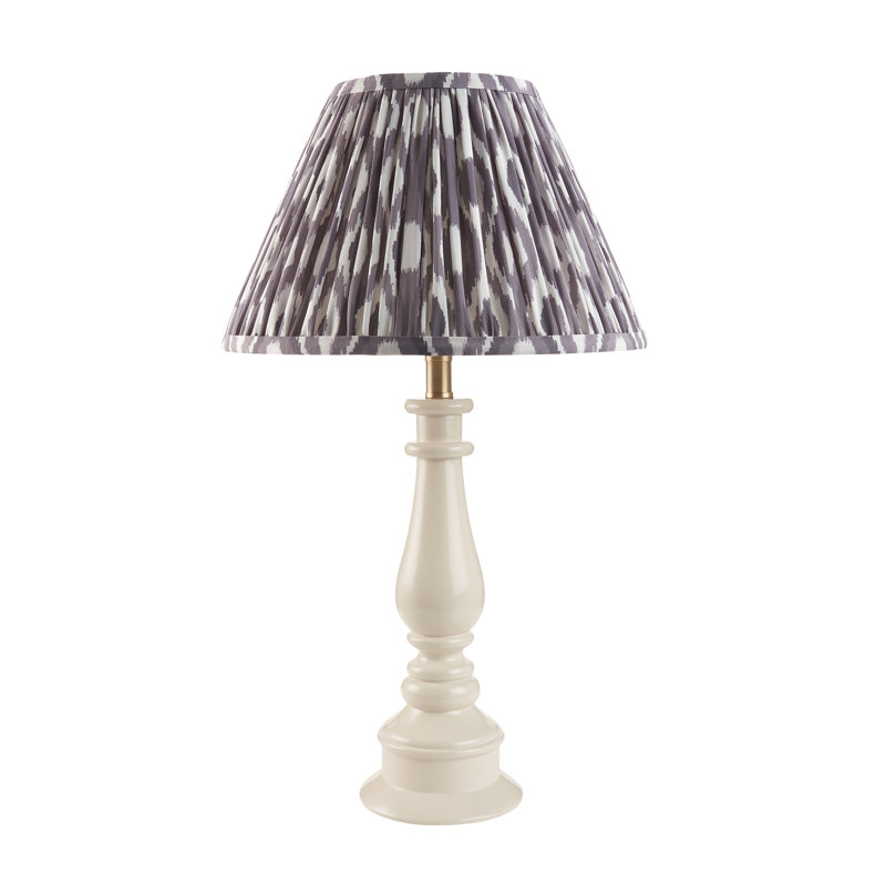 Myrtle Table Lamp, Pearl Grey, 47.5cm H x 30cm W x 30cm D