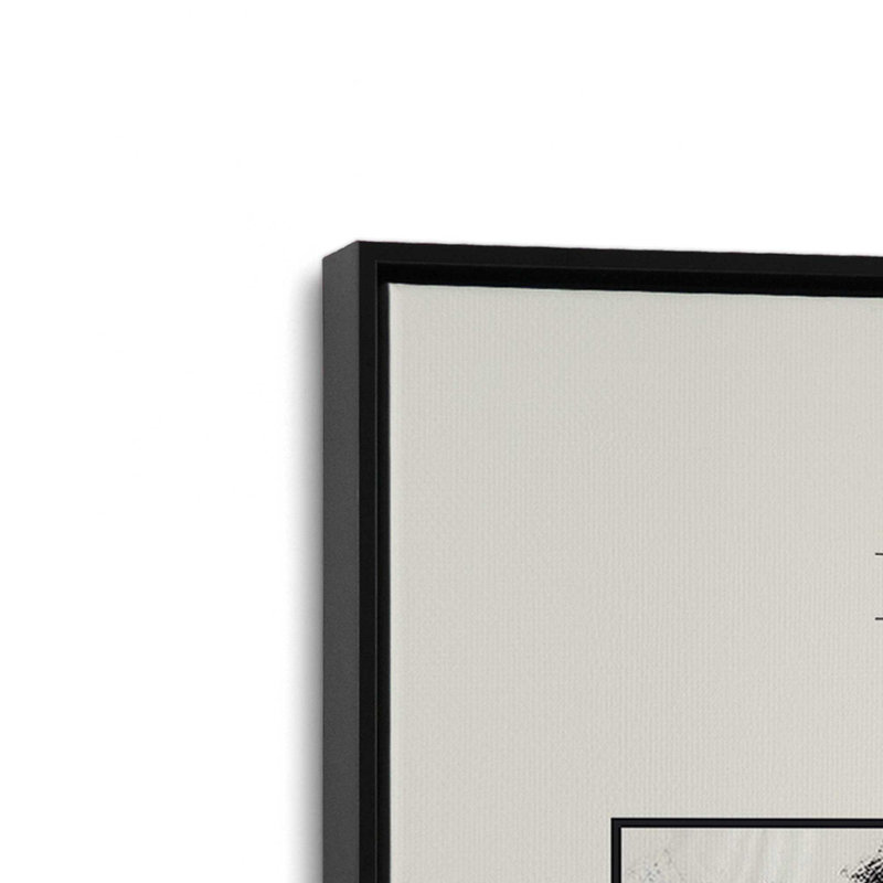 Maman, H 13 po x l 9 po, Impression encadrée sans passe-partout, Noir satiné