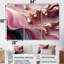 Ensemble de décorations murales liquides ruisseaux liquides or rose-143784038-143784041
