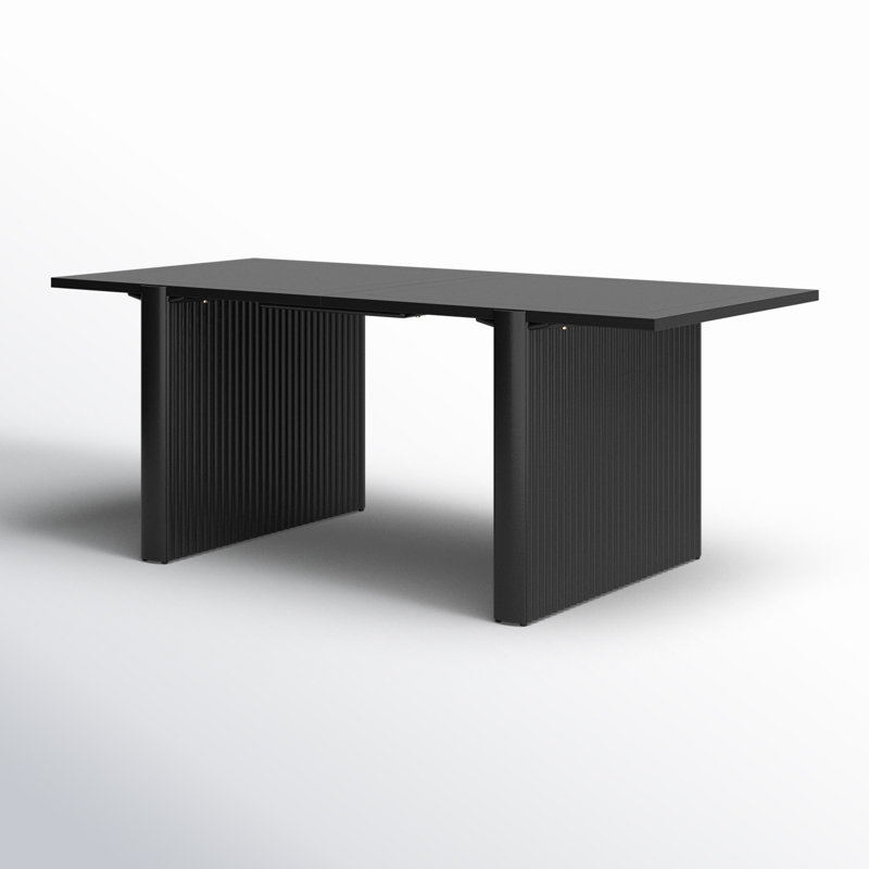Sumrall Rectangular Dining Table, Black, 29.9" H x 77.95"L x 37"W
