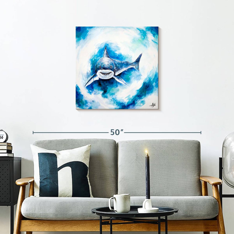 Crowle Signal Shark, 24" H x 24" W