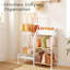 Support de rangement à 3 niveaux et 12 crochets fixes, rangement pour sac à dos visible, espace, support pour sac de rangement pour la maison, garde-robe